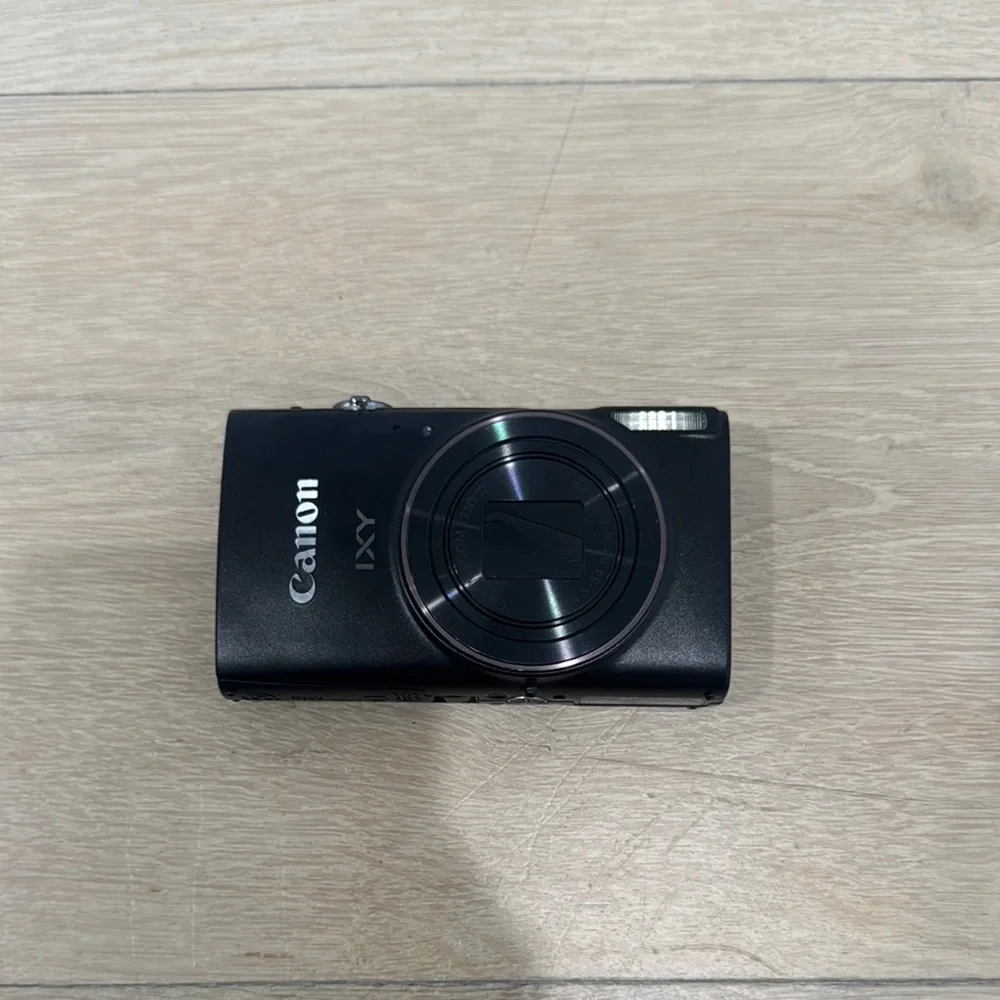 Canon Black Digital Camera Sleek Design Compact
